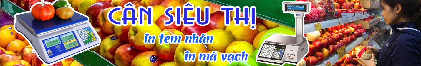 Cân siêu thị - cân tính tiền - cân điện tử in bill & in mã vạch