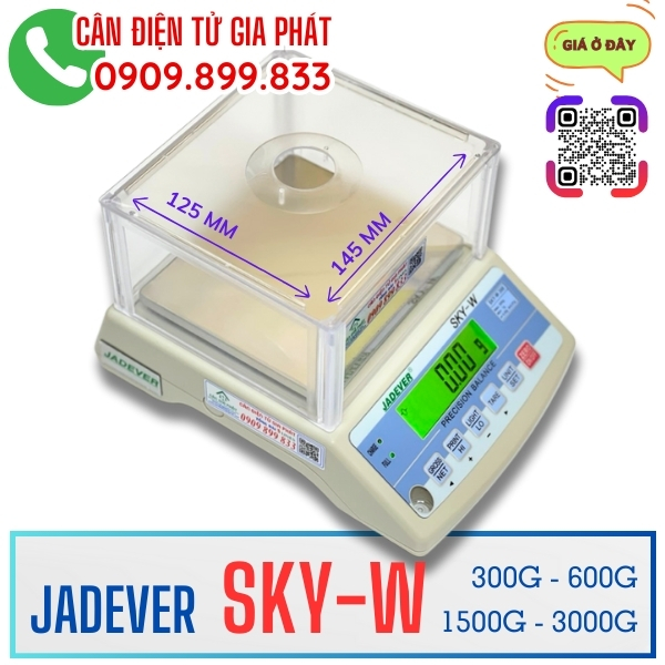 Cân điện tử Jadever SKY-W 300g 600g 1200g 1500g 3000g