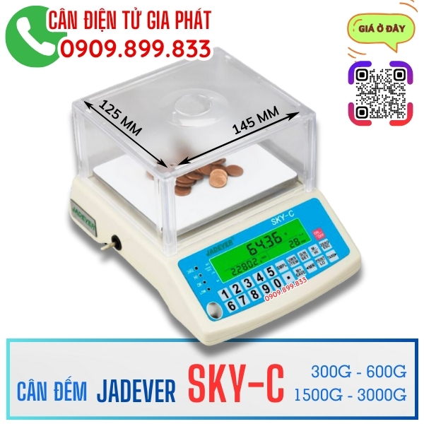 Cân đếm điện tử Jadever SKY-C 300g 600g 1200g 1500g 3000g