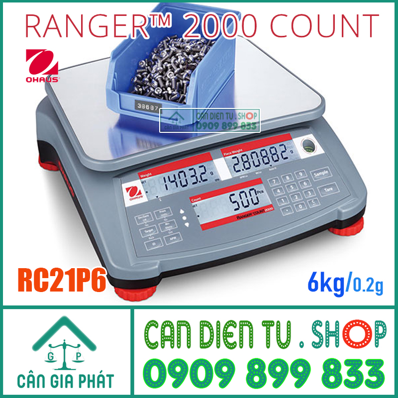 Cân đếm điện tử Ohaus RC21P6 6kg/0.2g - Ohaus Ranger 2000 Count