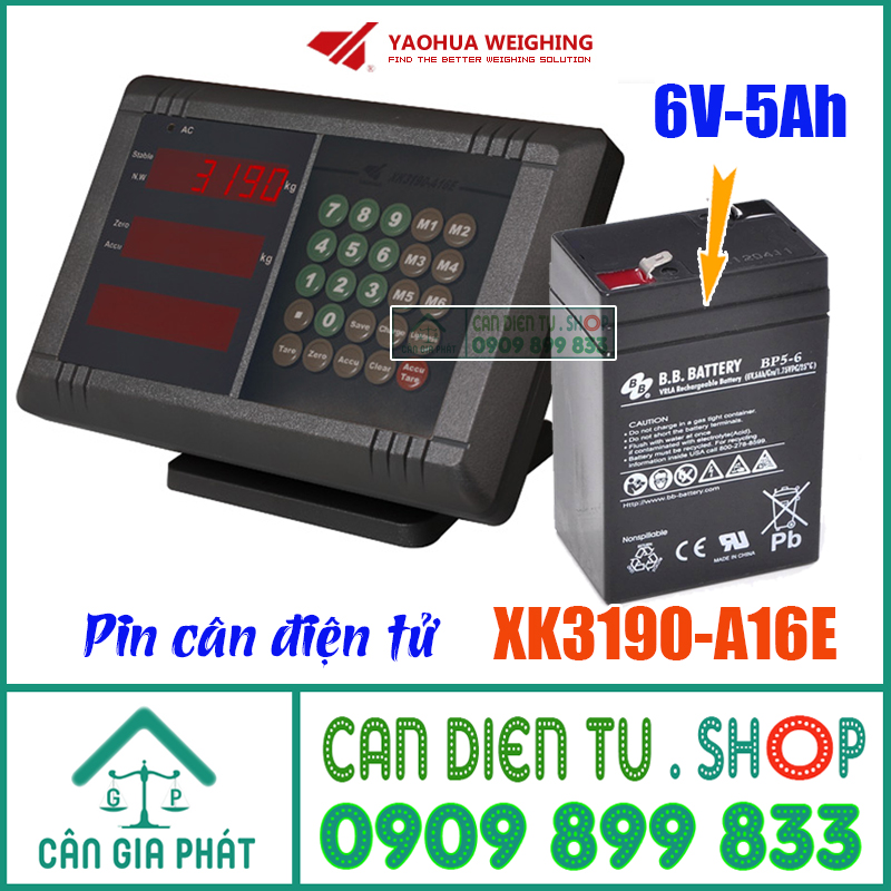Pin cân điện tử XK3190-A16E | sửa cân điện tử XK310-A16E