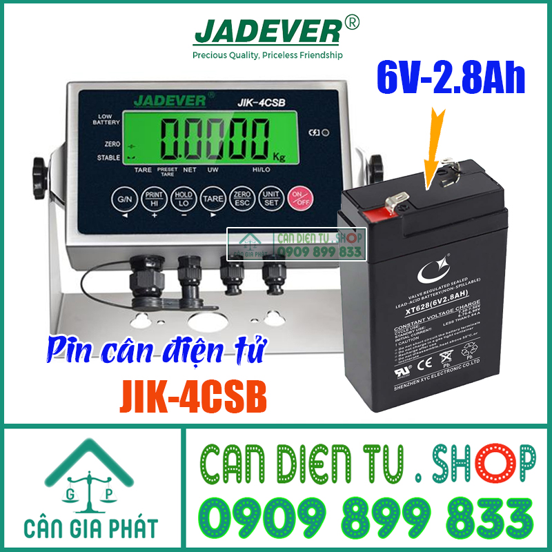 Pin cân điện tử Jadever JIK-4CSB | sửa cân điện tử JIK-4CSB