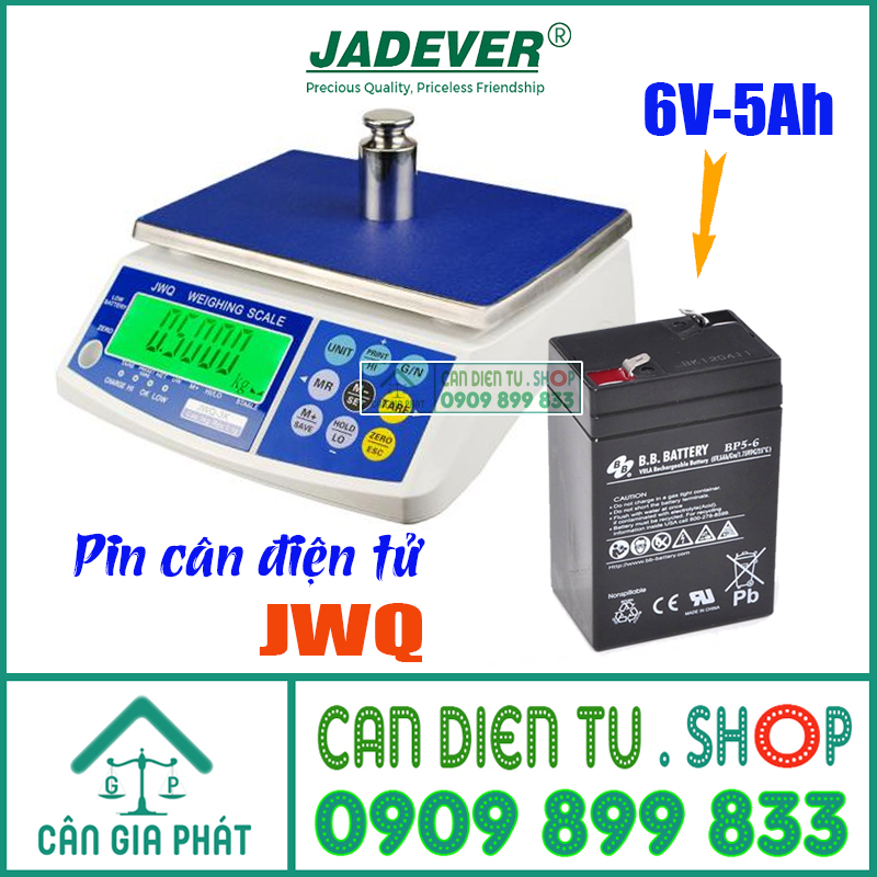 Pin cân điện tử Jadever JWQ 3kg 6kg 15kg 30kg