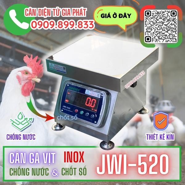 Cân điện tử INOX cân gà vịt 150kg 300kg JWI-520 chống nước & chốt số
