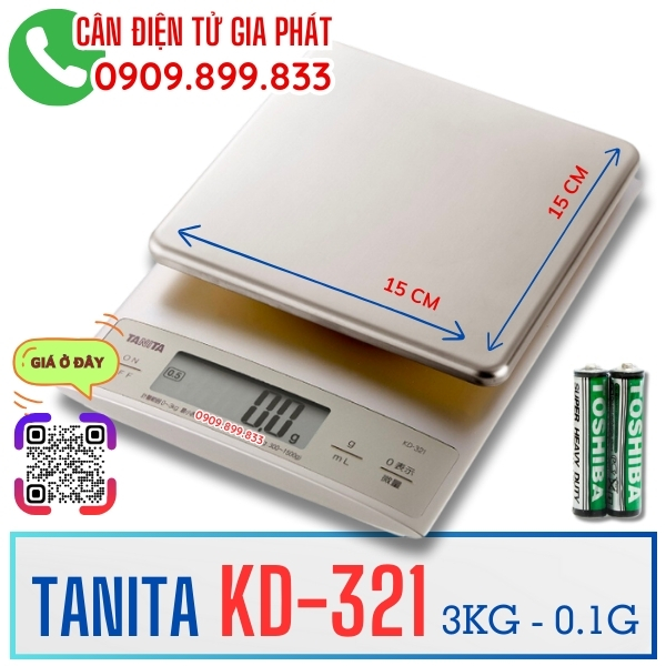 Cân điện tử Tanita KD-321 3kg - CÂN ĐIỆN TỬ GIA PHÁT