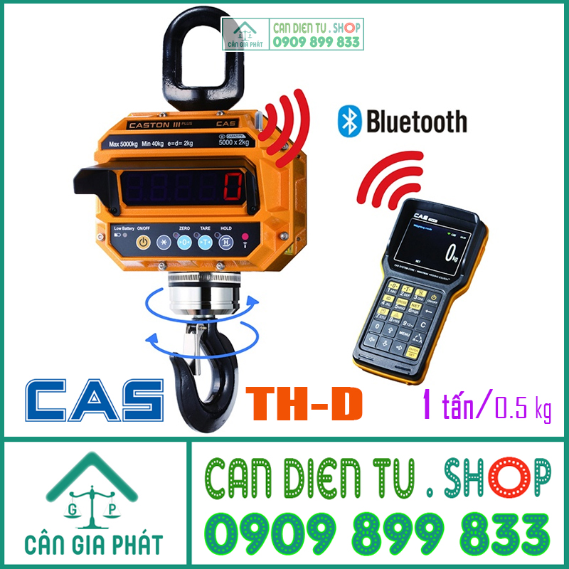 CANDIENTU.SHOP mua bán & sửa cân treo điện tử Cas THD BT 1 tấn (Bluetooth)