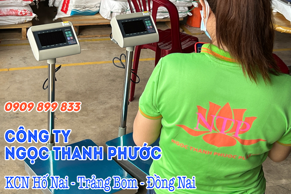 Cân điện tử T7E 150kg Bao Bì Ngọc Thanh Phước ở Trang Bom Đồng Nai