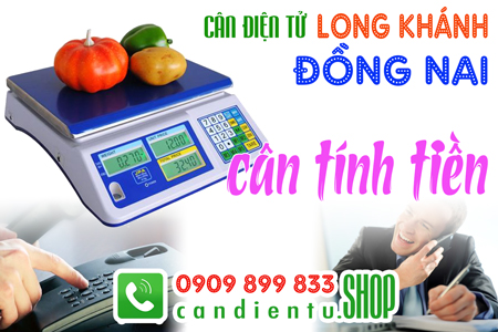 Cân điện tử ở Long Khánh Đồng Nai - cân tính tiền 30kg cân trái cây thịt gà vịt heo