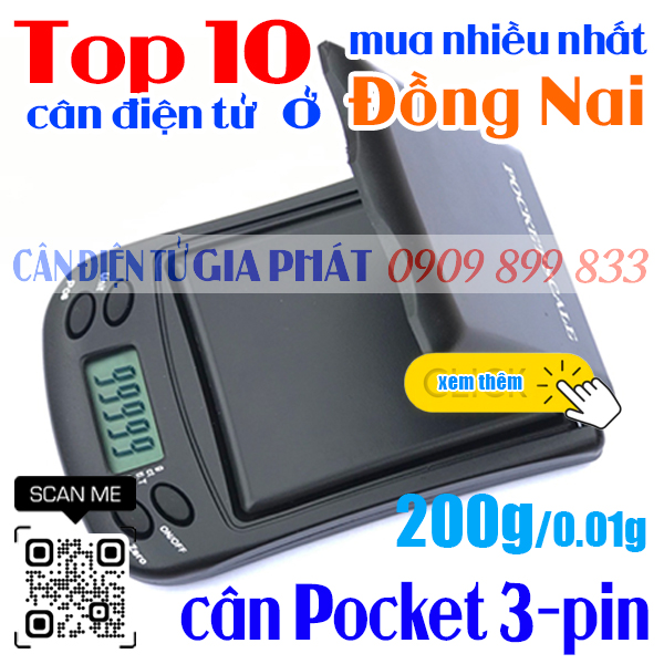 Top 10 cân điện tử ở Đồng Nai mua nhiều nhất - cân tiểu ly Pocket 200g