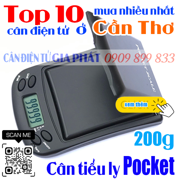 Top 10 cân điện tử ở Cần Thơ mua nhiều nhất - cân tiểu ly Pocket 200g