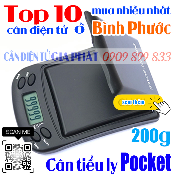 Top 10 cân điện tử ở Bình Phước mua nhiều nhất - cân tiểu ly Pocket 200g