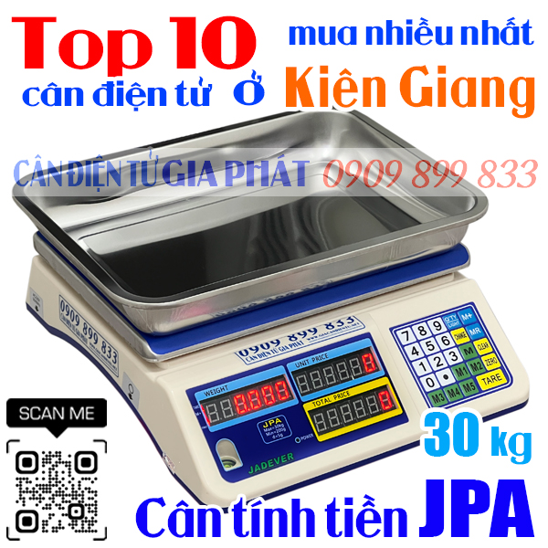 Top 10 cân điện tử ở Kiên Giang mua nhiều nhất - cân tính tiền UPA-Q 30kg