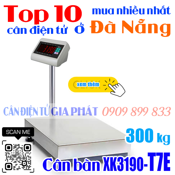 Cân điện tử ở Đà Nẵng mua nhiều nhất - cân bàn T7E 300kg