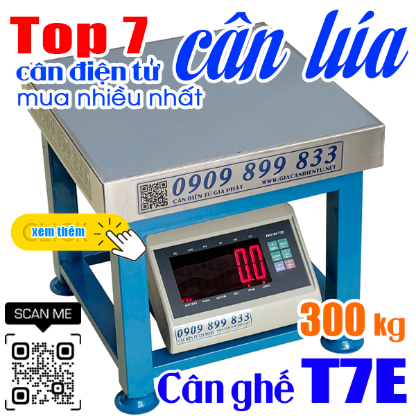 Cân điện tử cân lúa 100kg 200kg 300kg XK3190-T7E giá rẻ