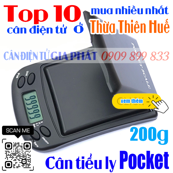 Top 10 cân điện tử ở Huế mua nhiều nhất - cân Pocket 200g