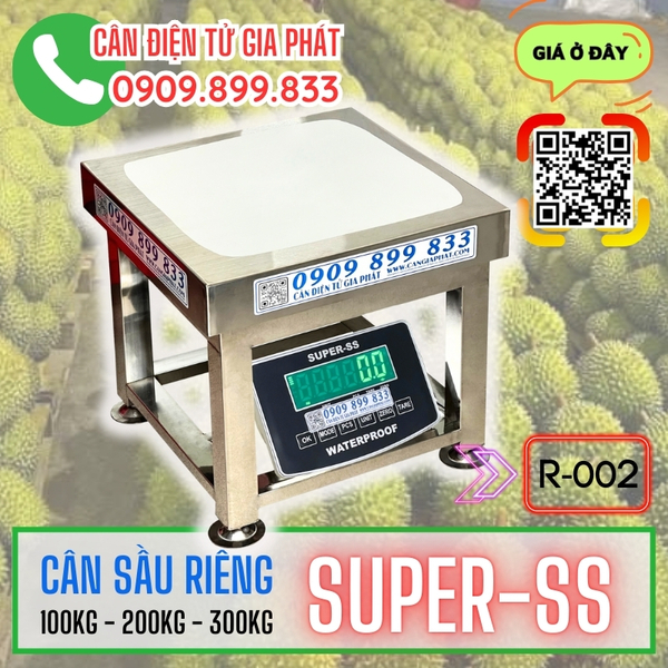 Cân sầu riêng Super-SS 100kg 200kg 300kg inox