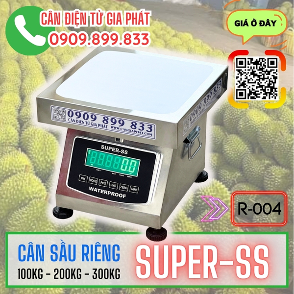 Cân sầu riêng Super-SS 100kg 200kg 300kg inox chống nước