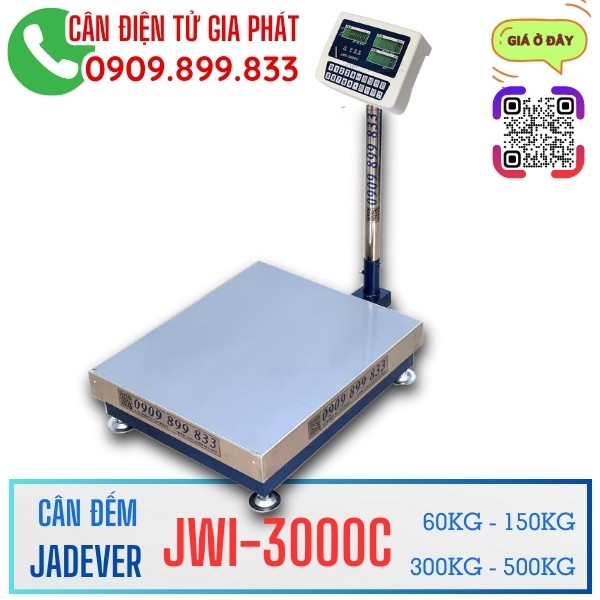 Cân đếm điện tử JWI-3000C 60kg 150kg 300kg 500kg đếm số lượng