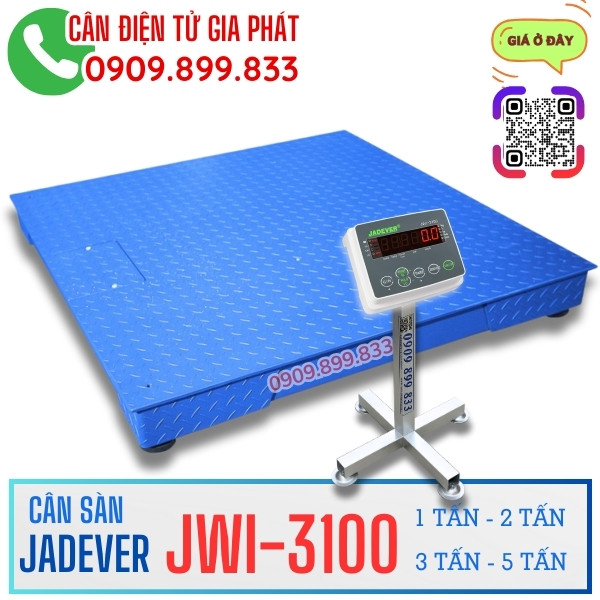 Cân sàn điện tử Jadever JWI-3100 1 tấn 2 tấn 3 tấn 5 tấn 10 tấn