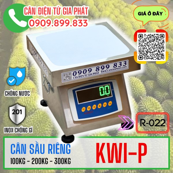 Cân điện tử Kanext KWI-P cân sầu riêng 150kg 200kg 300kg inox chống nước